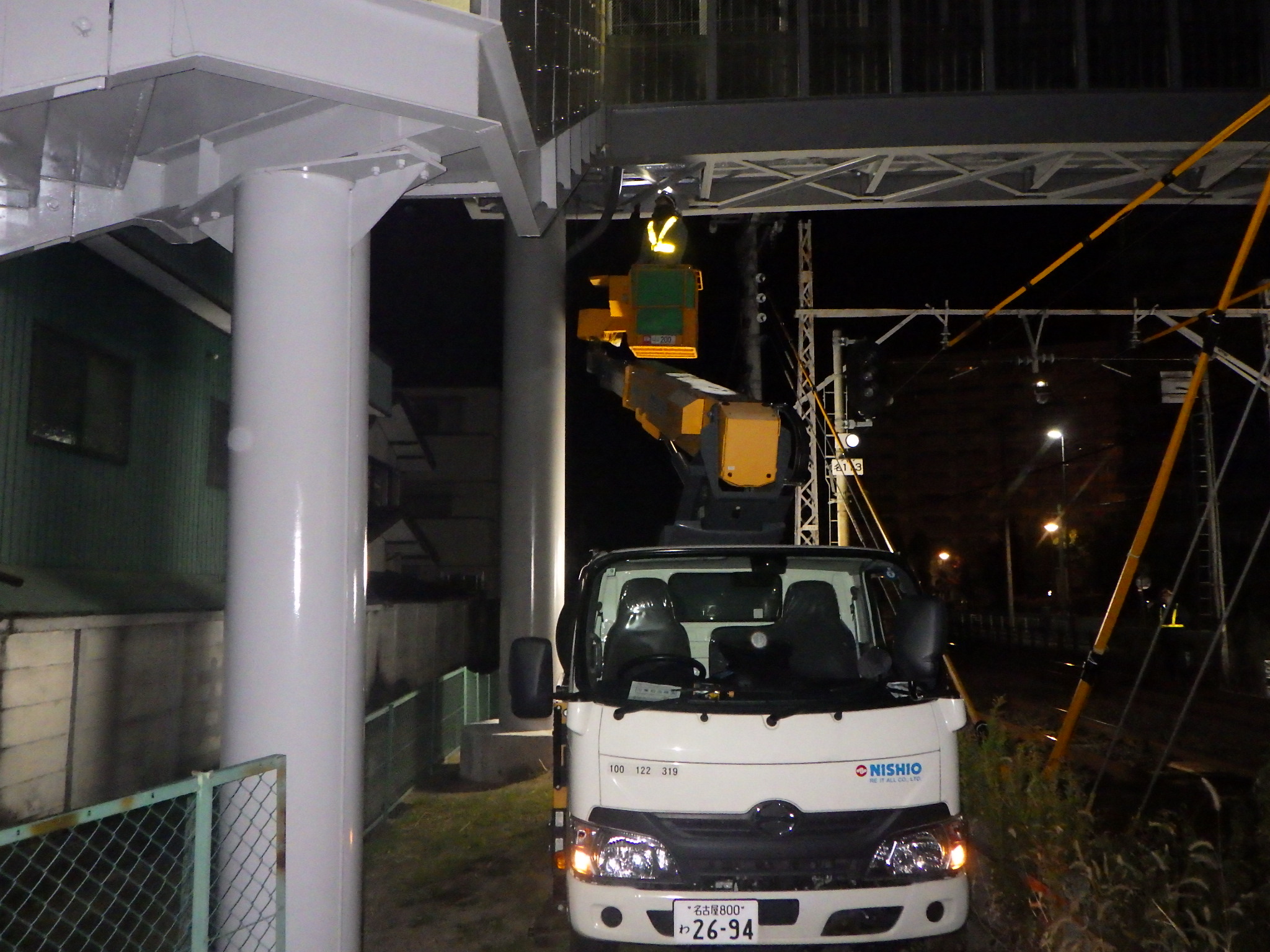 長束歩道橋点検 橋梁点検補助業務