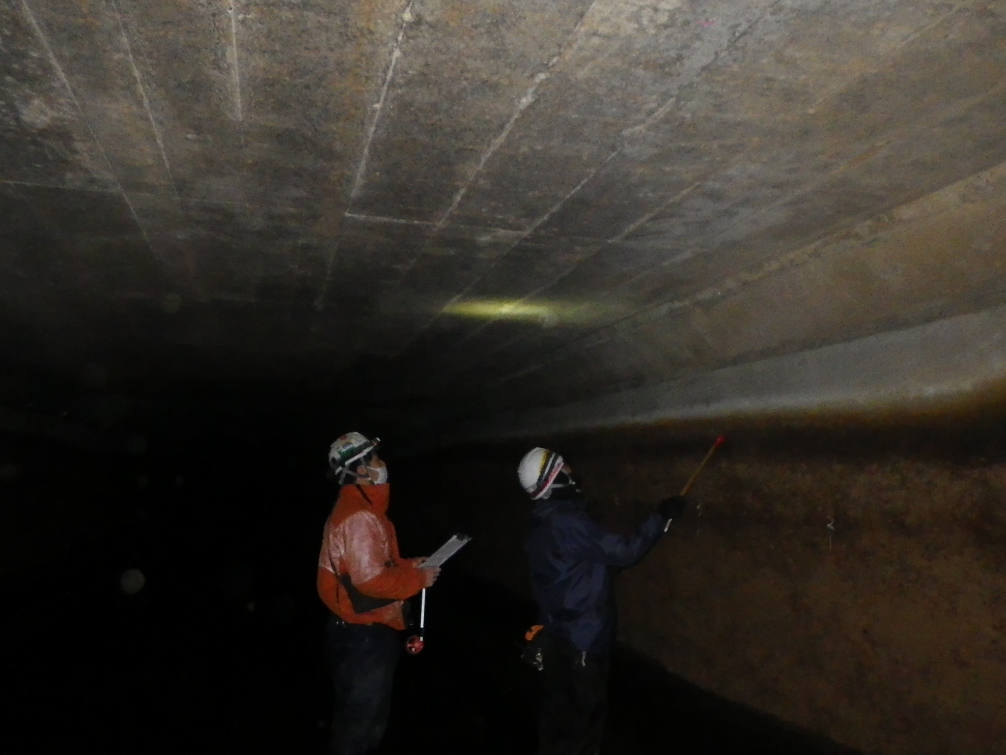 宮田導水路暗渠部 目視調査